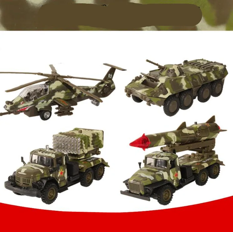 Модель военного автомобиля 1:43 из сплава модель грузовика с высокой симуляцией