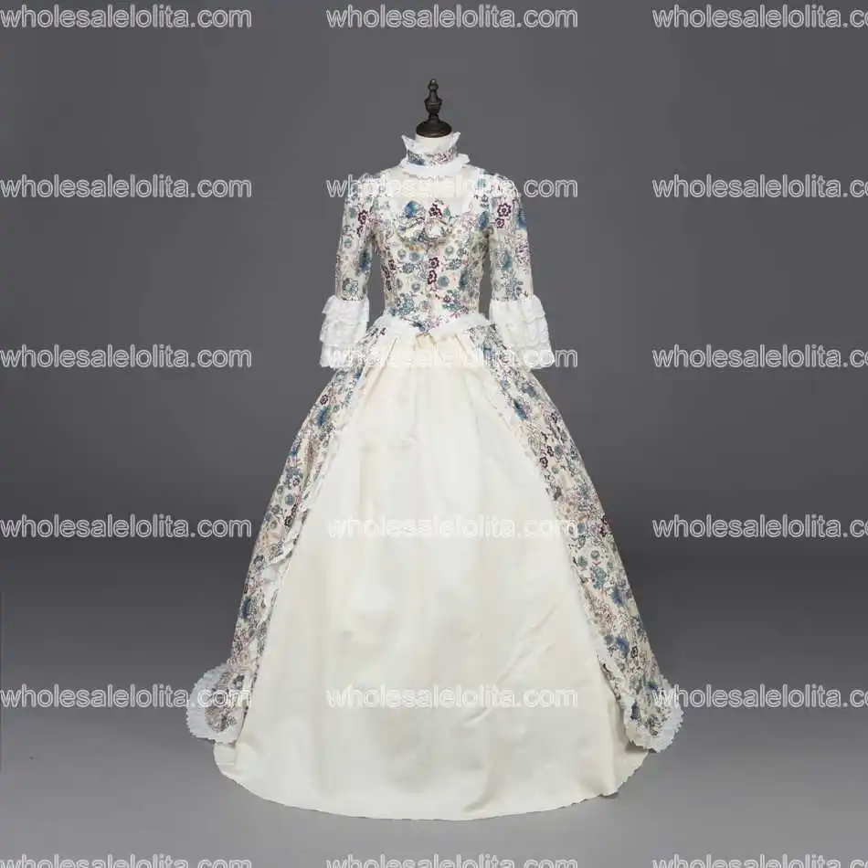 Бальное платье эпохи Возрождения принцессы Цветочное одежда для
