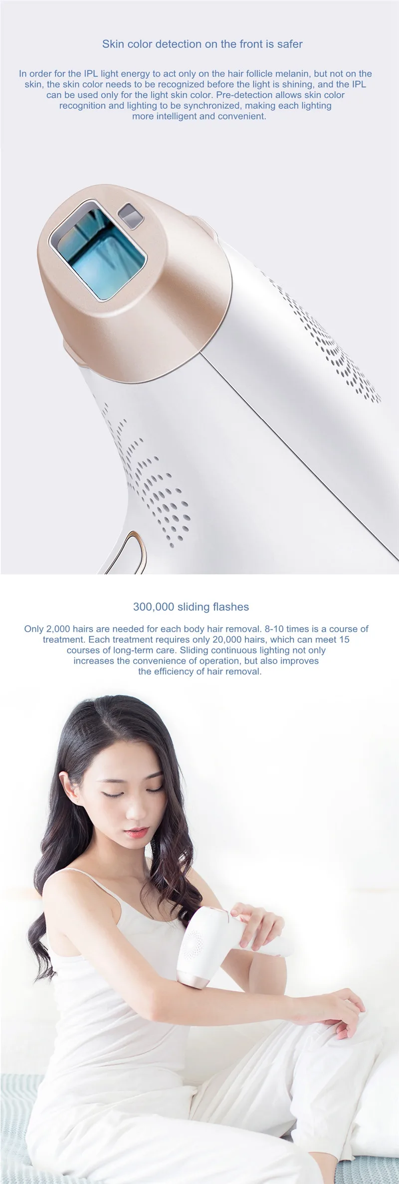 COSBEAUTY беспроводные IPL постоянное удаление волос Системы 300000 вспышки OLED Дисплей уход за кожей лица и тела Эпилятор устройства для Для женщин Для мужчин