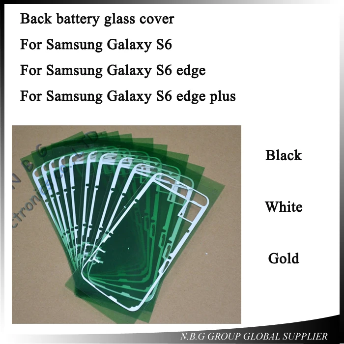 10 шт./лот задняя крышка батарея стекло Корпус Дверь чехол для Samsung Galaxy S6/S6 edge/S6 edge