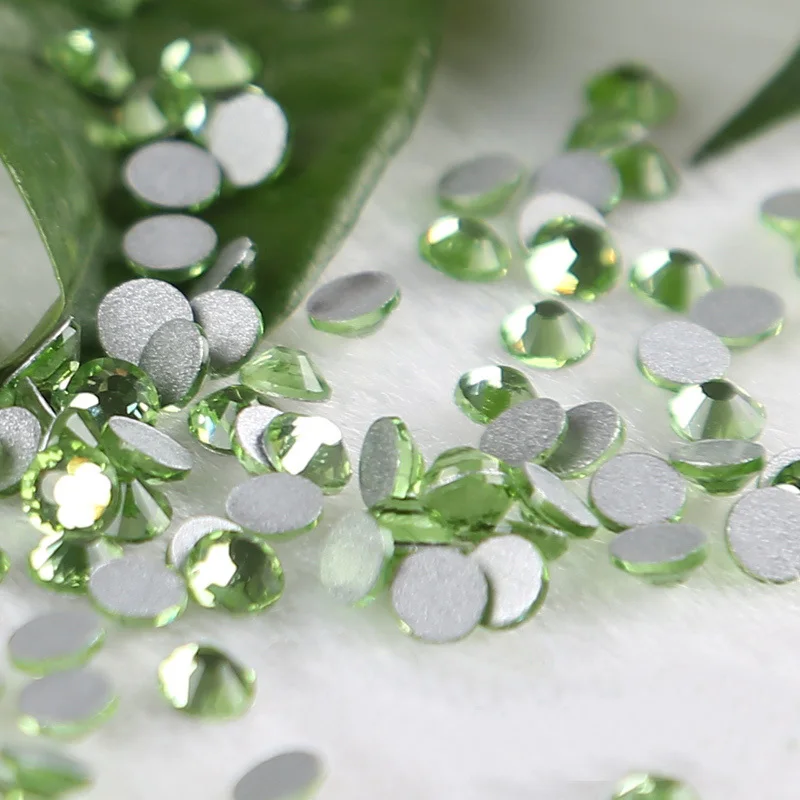 SS3 темно зеленый камешки для украшения ногтей с украшением в виде кристаллов 1440