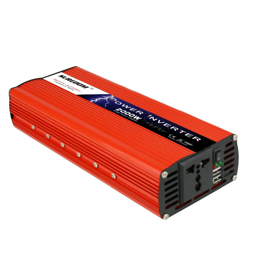 2000 Вт автомобильный силовой инвертор DC 12V 24V к AC 110V Интеллектуальный