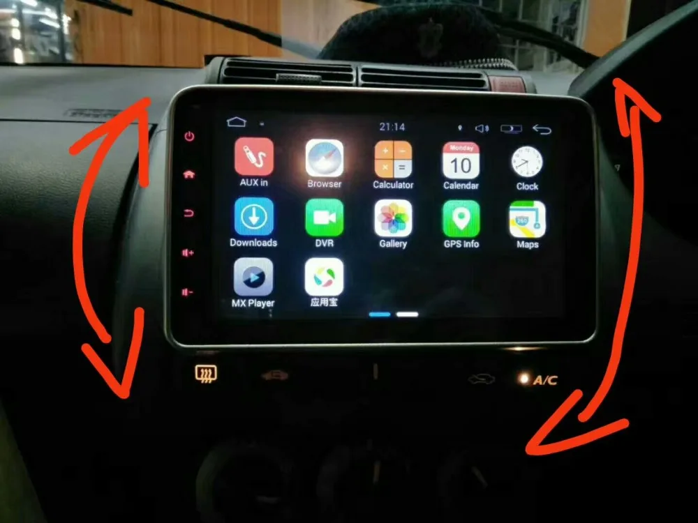 Автомобильный DVD плеер 10 1 дюйма 360 градусов Android 9 0 GPS радио универсальная