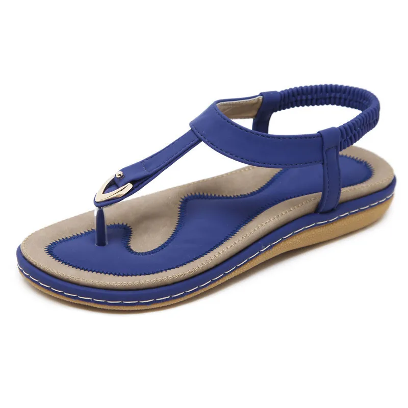 Женские летние сандалии на плоской подошве большие размеры 35 45 2018|summer women sandals|sandal