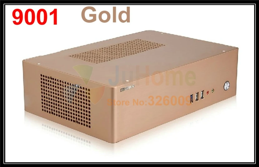 Чехол HTPC ITX Mini с мощностью 200 Вт USB3.0 HDD 3 5 дюйма 2 слота PCI алюминиевый чехол для