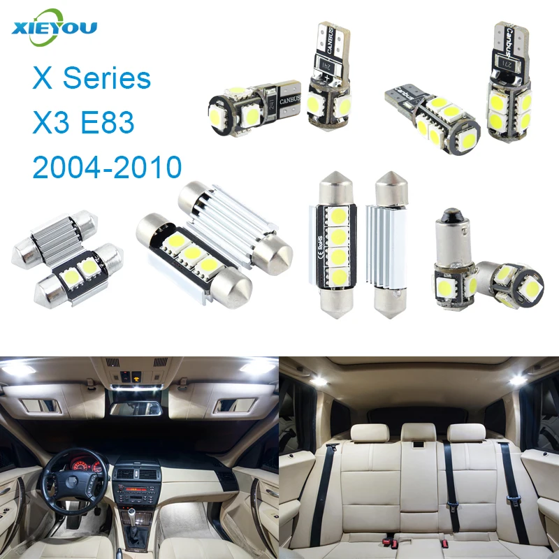 Семейный посылка осветительных приборов 13 шт. для BMW X3 E83 (2004 2010)|interior light|led light