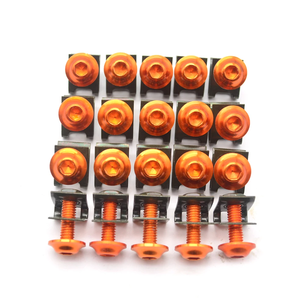 Universa 20PCS motorcycle accessories motorbike 6mm fairing bolts screws for Ducati Hypermotard 1100 S 1198 GT 1000 ST2 ST4S | Автомобили
