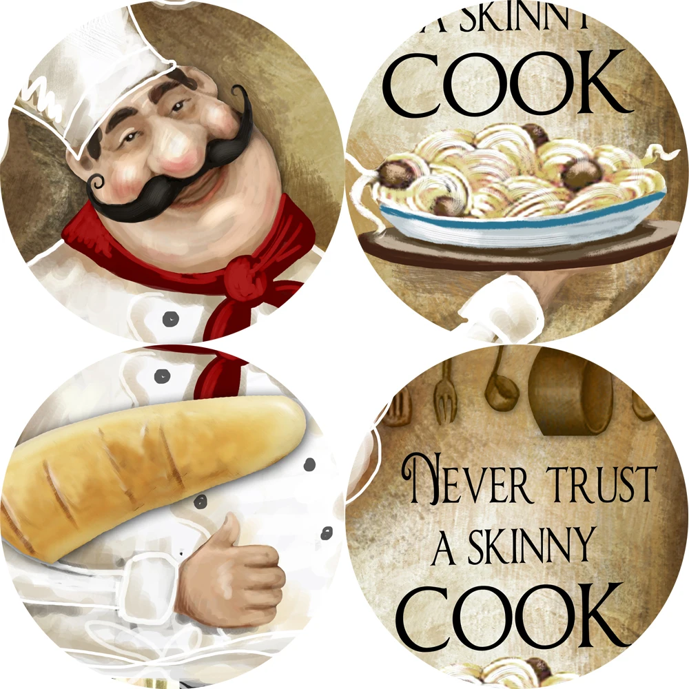 

Cartoon Cook Wall Art Canvas Prints Modern Cooking Paintings On The Wall Posters Cuadros Decorative Pictures For Kitchen Room