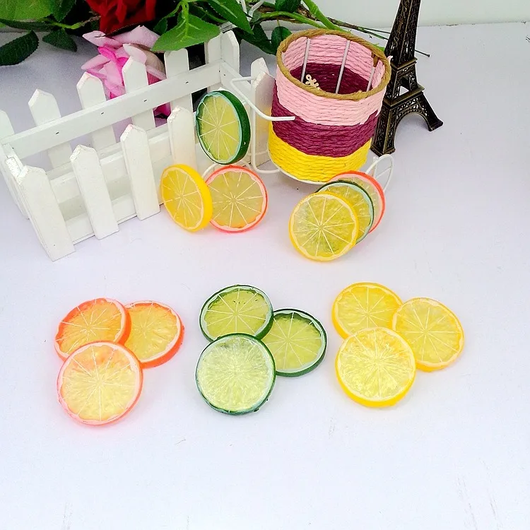 Пластиковые кусочки фруктов 3 цвета модель имитация игрушки обучающие ролевые