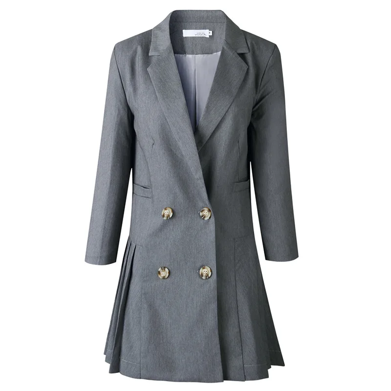 Элегантные винтажные вечерние платья женское Деловое платье-блейзер для офиса