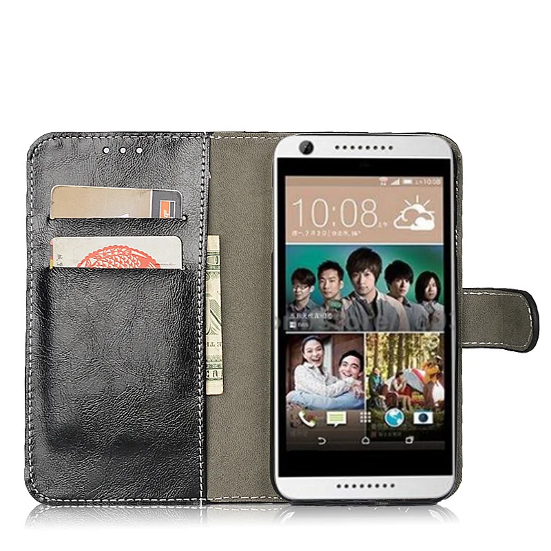 Для HTC Desire 626 чехол для телефона кожаный бумажник S Флип заднюю крышку с подставкой