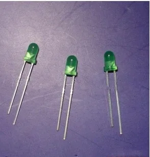 Светодиодный светильник 3 мм светоизлучающие диоды зеленый свечение высокий