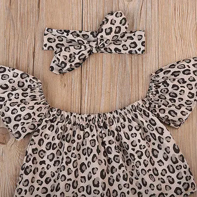 2 шт./комплект леопардовые топы с открытыми плечами | Мать и ребенок