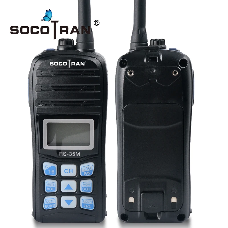 Водонепроницаемый IP67 VHF Ham портативная рация портативная морская двухсторонняя радио с ЖК-дисплеем двойная Автоматическая сканирующая поплавковая морская радио Переговорная RS-35M