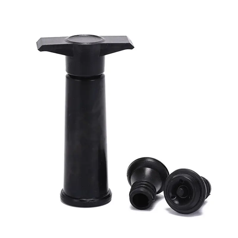 

1 Set Wine Saver Vacuum Bottle Stopper Set 1 Pump+2 Caps Sealing Preserver Wine Drinks Bottle Hat Caps Silicone Wine Stoppers