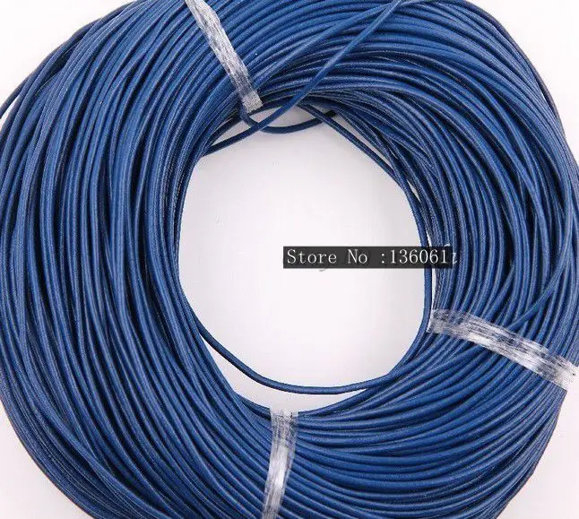 Фото 100 м * 3 мм темно-синий настоящий круглый шнур Бисероплетение/нить/Бусы/сделать