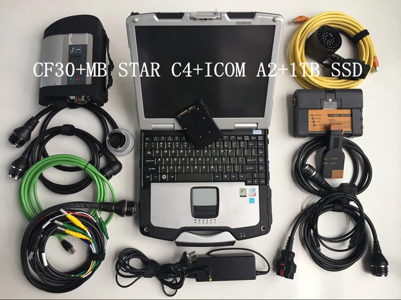 V2019.07 Icom A2 для BMW и MB Star C4 программное обеспечение в 1 ТБ SSD + Военный CF30 б/у ноутбук b c