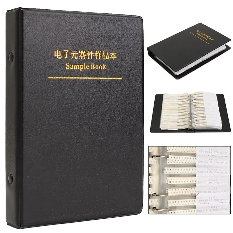 Новинка 1 шт. 0805 SMD книга образцов 5% 63 значения 3025 набор резисторов YAGEO и 17 значений