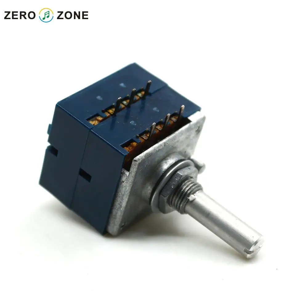 ZEROZONE 1 шт Япония Альпы 27 Тип синий потенциометр громкости 2X10K круглый вал |