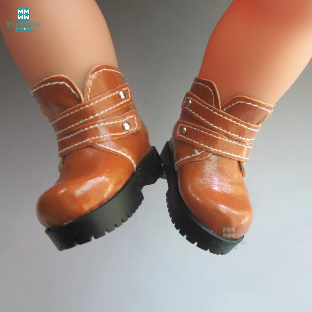Кукла аксессуары 7,2 см кожаные сапоги обувь для 1/4 bjd кукла и 16 дюймов кукла Шэрон обувь мини кукла ручной работы