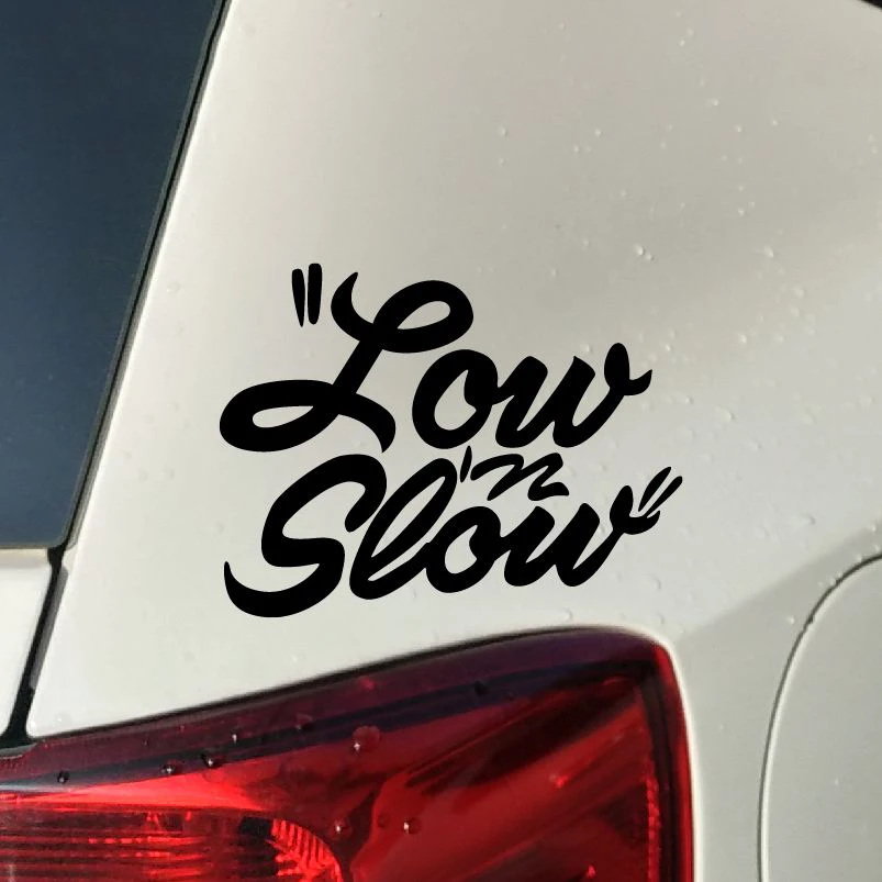 Автомобильный стиль JDM низкая и медленная крутая графика Автомобильная наклейка