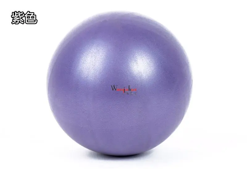 purple Мини-мяч для йоги и пилатеса взрывозащищенный ПВХ фитбол для стабильных упражнений тренировочный тренажерный зал анти взрыв и скольжение устойчивые соломы 25 см - Цвет: purple