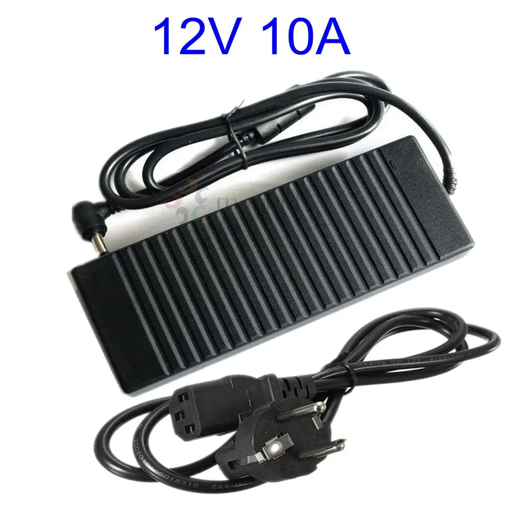 12 В 10 А 120 Вт AC DC адаптер зарядное устройство 5 5*2 1 или мм 12V10A полная мощность