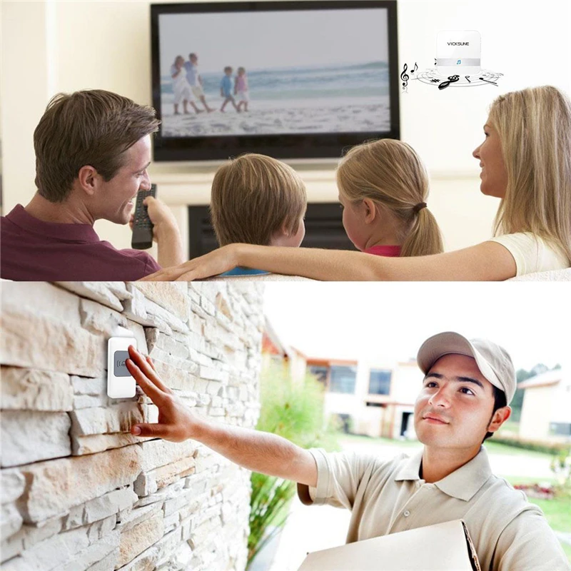 Дистанционный беспроводной дверной звонок на расстоянии 300 м автоматический