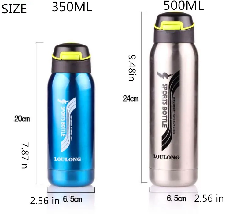 Походная вакуумная фляжка бутылка для воды термос из нержавеющей стали с