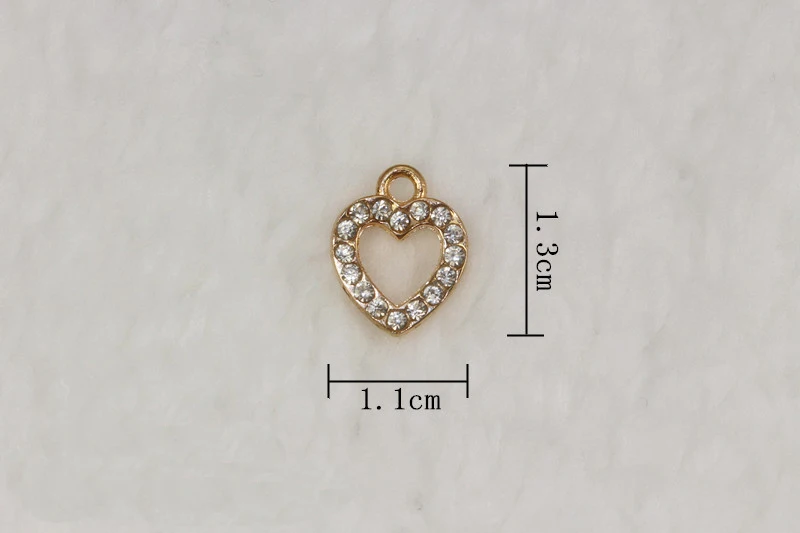DIY моды браслет полые сердца Металлические Подвески для изготовления ювелирных