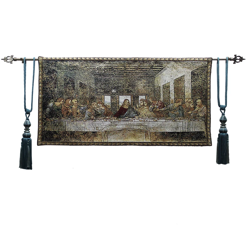 

Belgium Tapestry Sofa TV background wall Tapestries Da Vinci's The last Supper 65X138CM FR-WC02001
