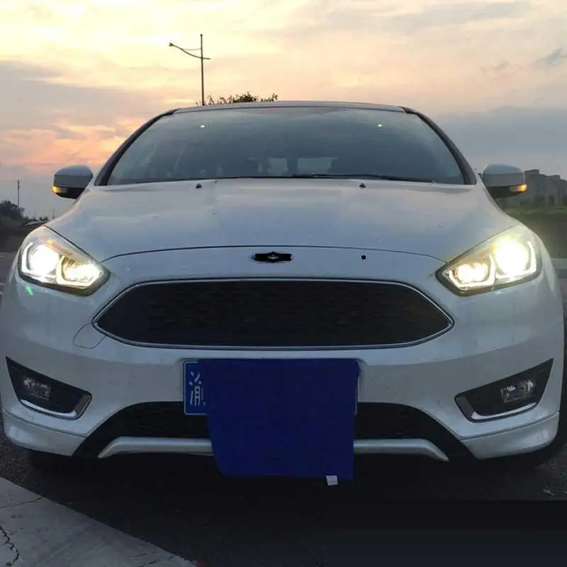 Сигнальные лампы Neblineros Para Automovil, запчасти для дневных ходовых огней Drl, стильные Светодиодные Автомобильные фары, автомобильные фары в сборе для Ford Focus