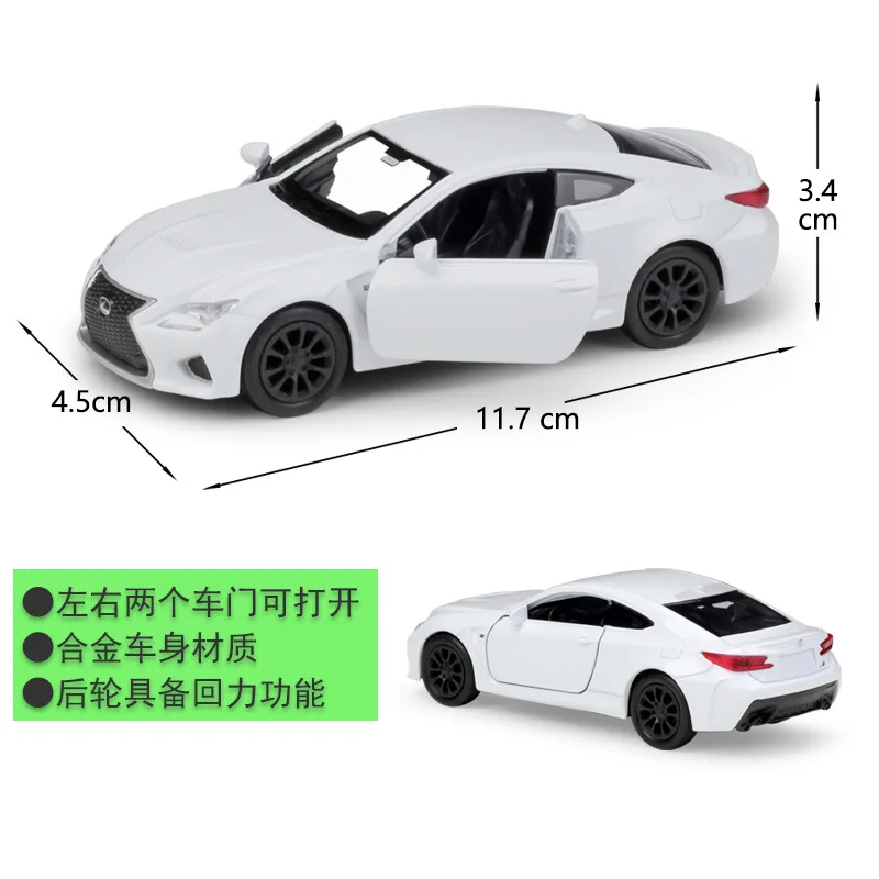 WELLY 1/36 детские игрушки Япония LEXUS RC F литый под давлением металлический автомобиль