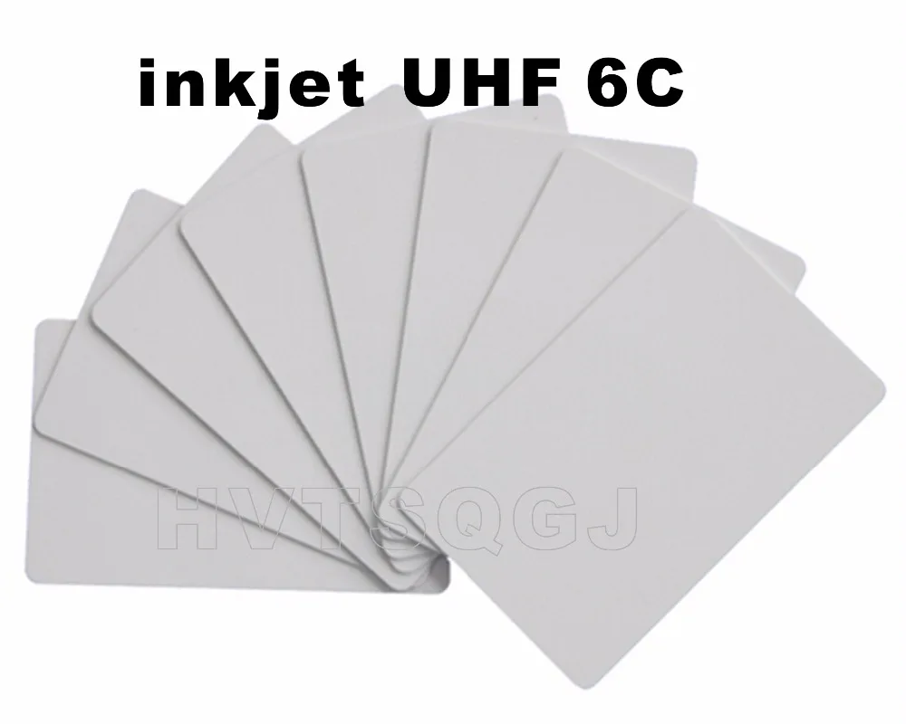 50 шт. дешевая UHF Пассивная RFID струйная карта высокого качества | Безопасность и
