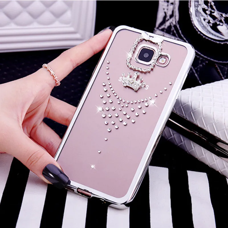 Позолоченный мягкий 3d Блестящий чехол для телефона Samsung Galaxy J3 J5 J7 A3 A5 A7 2016 2017 S8 S9 A6 A8