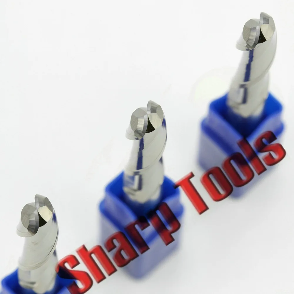 8*35 мм 2 флейты спиральная шаровая Концевая фреза с ЧПУ гравировальные