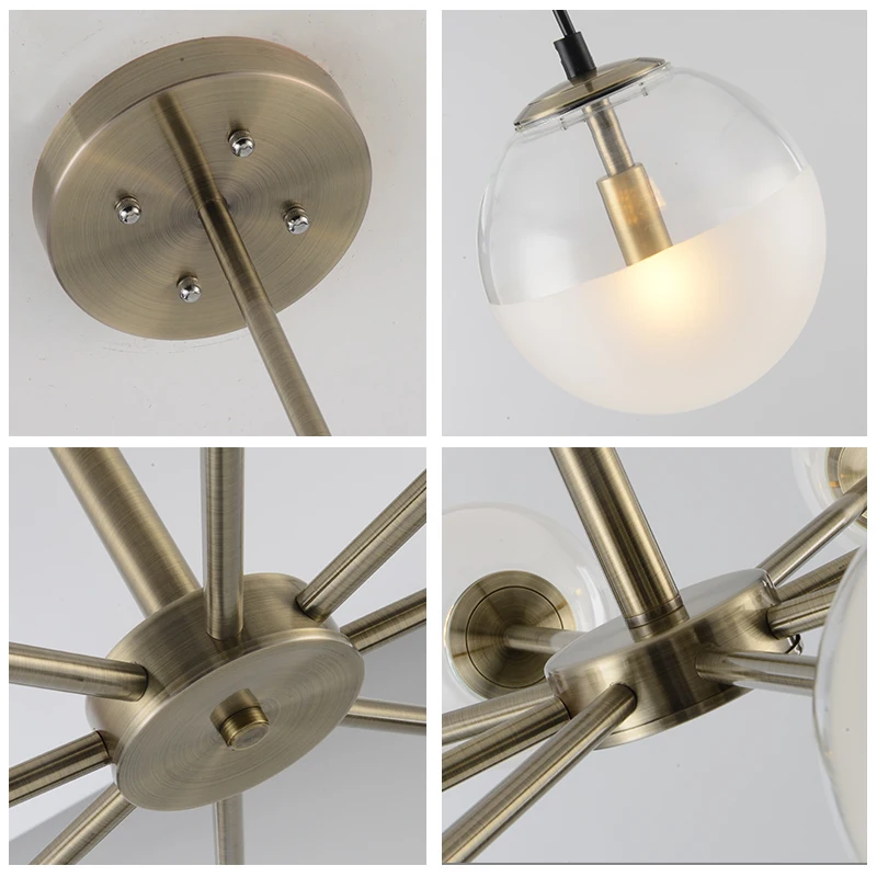 Современная светодиодная Подвесная лампа стеклянный глобус Светильники для