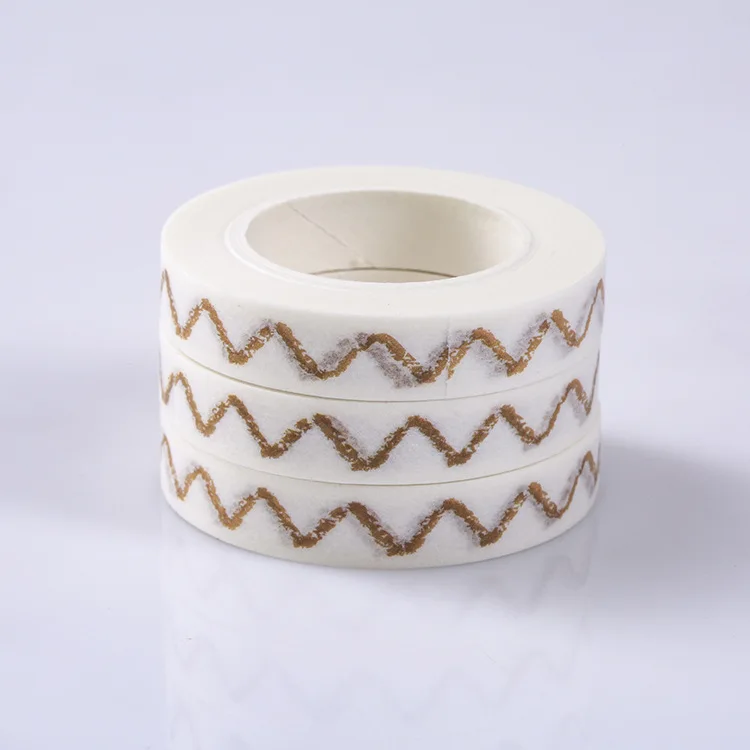 

1pc 8mm Brown Wave Washi Tape DIY Scrapbooking Masking Tape School Office Supply