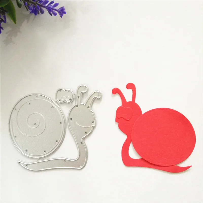 Animal Snails Metal Cutting Dies Template for DIY Scrapbook Embossing Album Creative Stamps and New 70*63mm|Вырубные штампы| |
