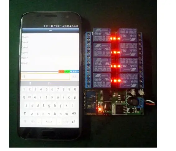Dc 12V 8Ch Bluetooth реле Android Мобильный пульт дистанционного управления Переключатель 8