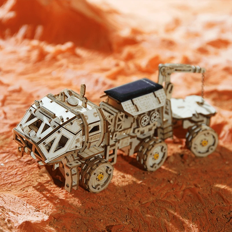 Robotime подвижная игрушка на солнечной энергии 3D головоломка DIY лазерная резка