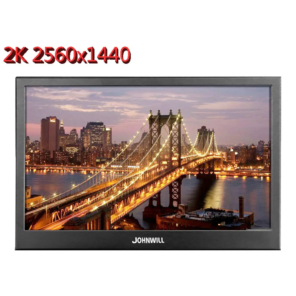2K monitor 13,3 дюймов ips 2k портативный компьютерный монитор ПК HDMI PS3 PS4 Xbox 1080P ЖК-дисплей игровой монитор для Raspberry Pi Windows 7 8 10 - Цвет: 2K monitor