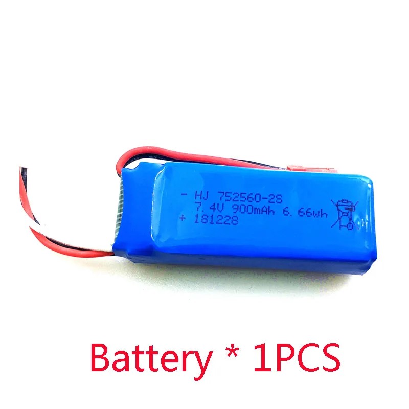 7,4 V 950 мА/ч, 25C Lipo Батарея для XK X520 самолет запасные Запчасти аксессуары - Цвет: 1 PCS Battery