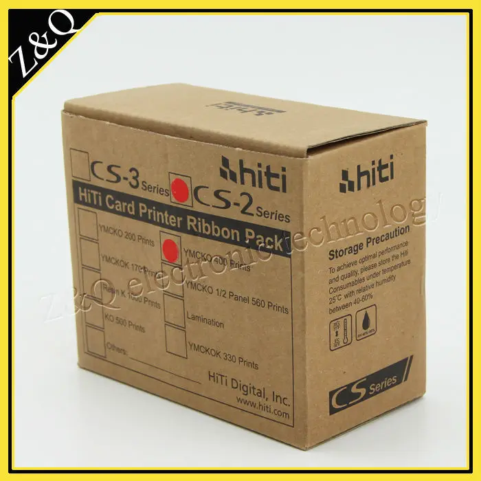 

Hiti CS-200E YMCKO Color Ribbon compatible