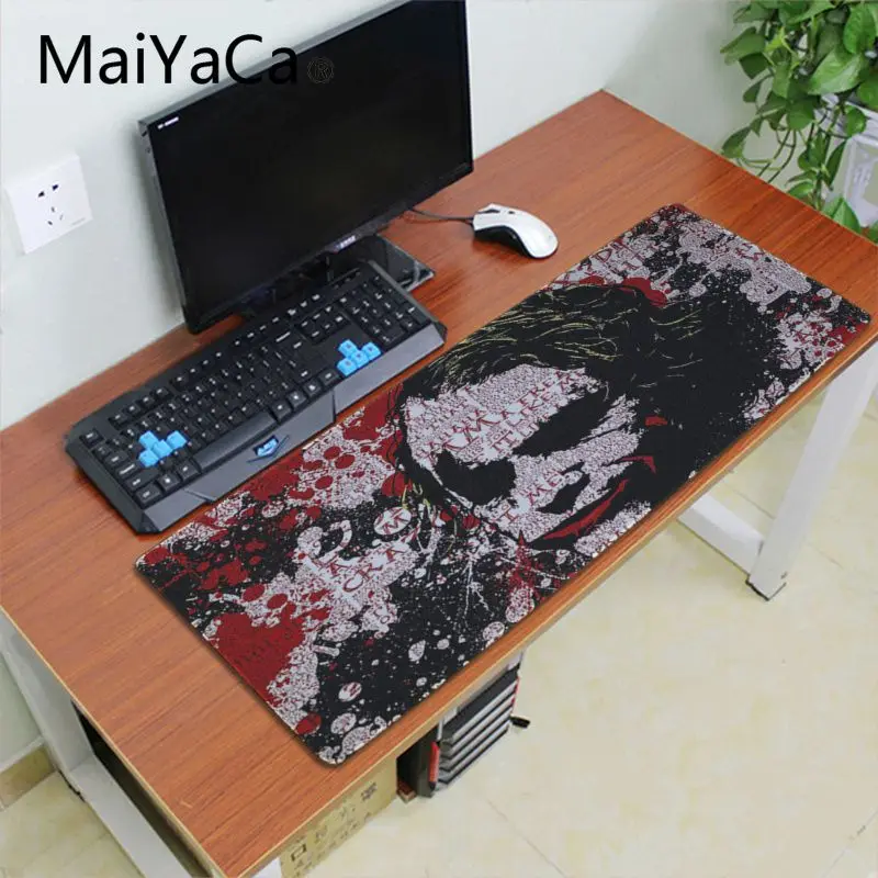 Maiyaca джокер уникальная настольная панель коврик для игровой мыши игровой коврик для мыши xl скорость клавиатуры коврик для мыши ноутбук Laptop персональный компьютер Настольный коврик