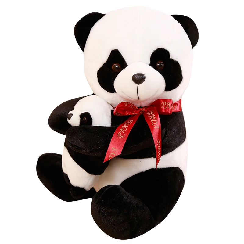 

25/30/40 Cm Soft Simulation Panda Plush Toy Stuffed Animal Toys Panda For Children Education Home Decoration Decent Bed Toy