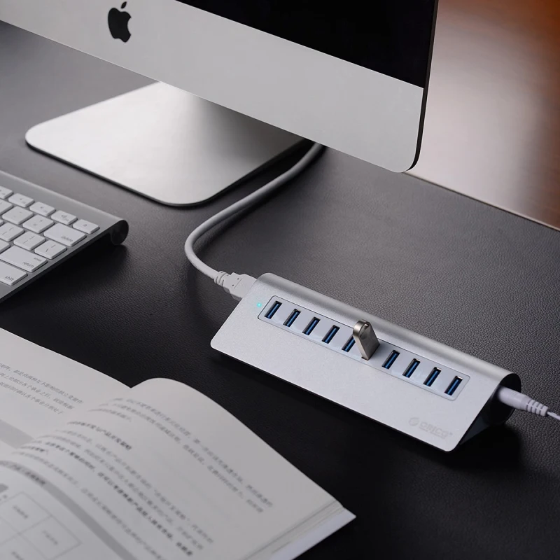 ORICO алюминиевый Конический дизайн Мульти 10 портов USB 3 0 концентратор