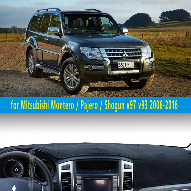 Автомобиль dashmats авто-Стайлинг приборной панели крышки для Mitsubishi Montero Pajero Shogun v97 v93 2006 2007 2012 2013