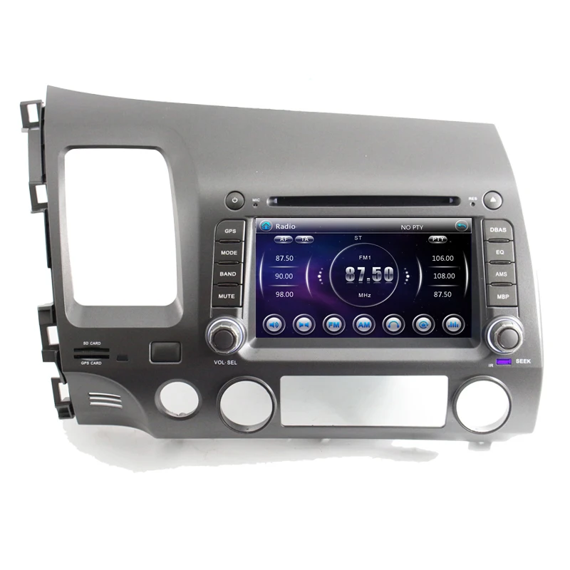 8 дюймов 1024*600 HD 2 Din Автомобильный dvd плеер GPS система для Honda Civic 2007 2008 с 3G WiFi OBD DAB