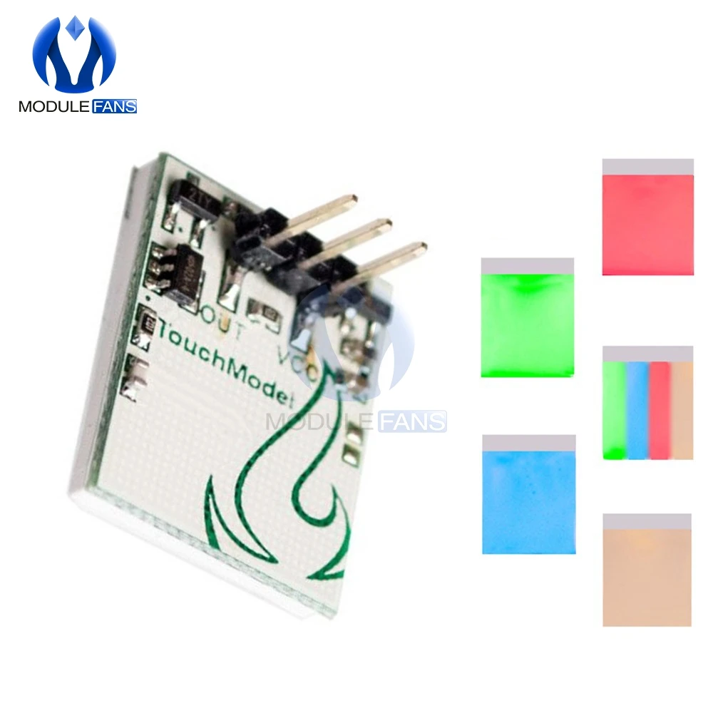 Capacitive Touch Switch Module HTTM Series 2.7V 6V Strong Anti interference Red Green yellow Yellow Color Colorful LED Board|Интегральные